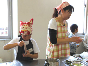 鎌田颯太さん・恵美子さん親子